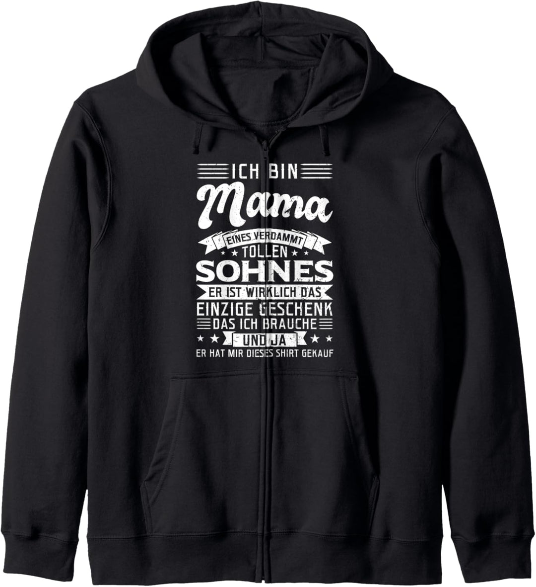 Mama Sohn Mutter Kapuzenjacke