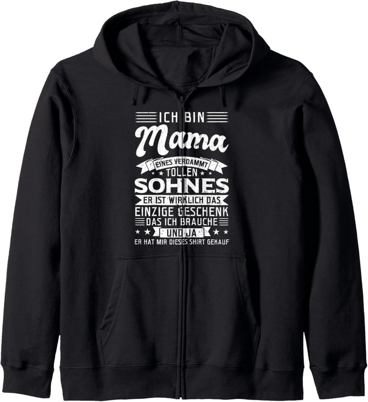 Mama Sohn Mutter Kapuzenjacke