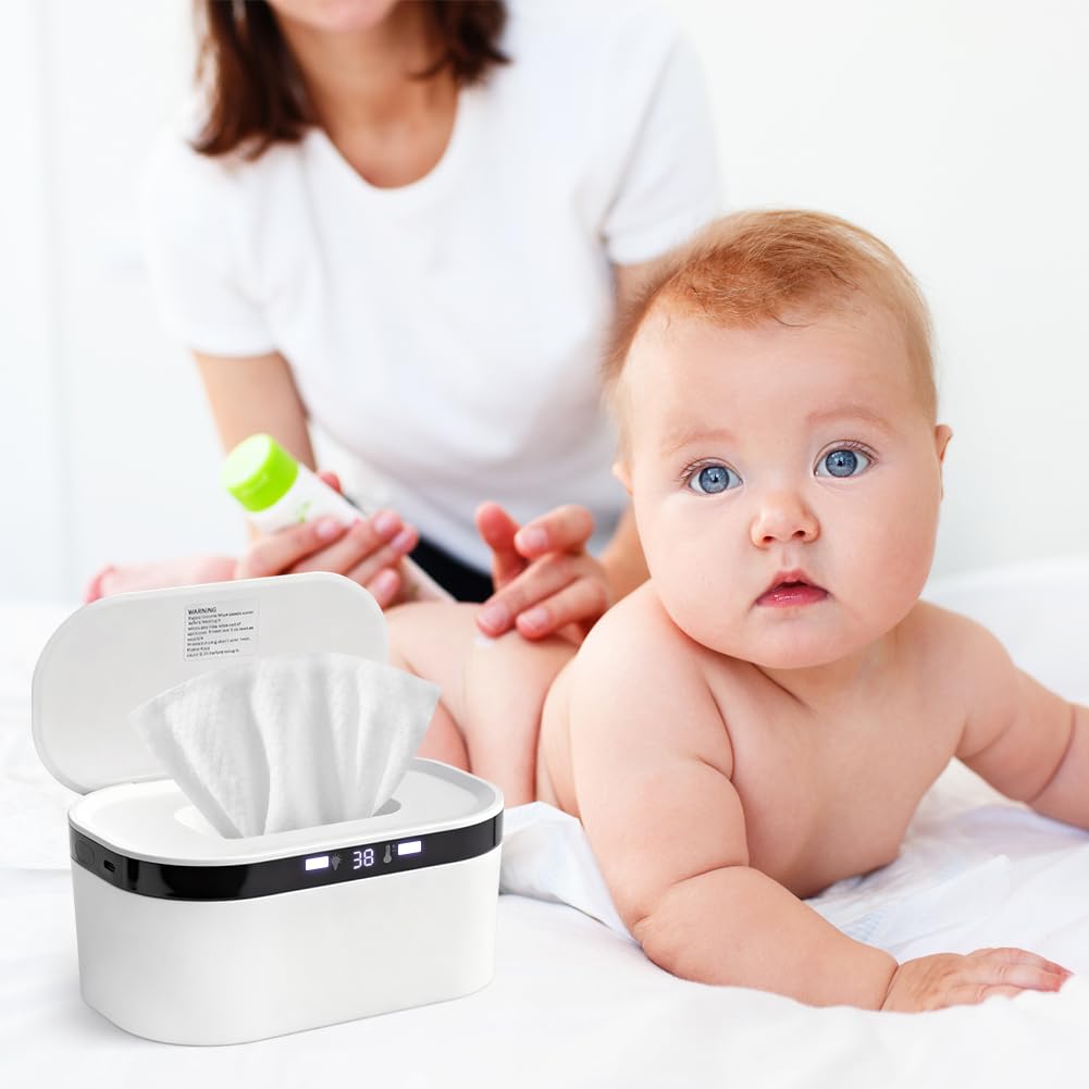 10W Feuchttuch Wärmer, Baby Wischtuchwärmer, 3 Heizstufen Schnell,USB Wischtuchwärmer,Handtuch Wärme