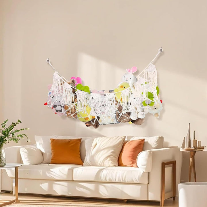 Strapazierfähiger Wand-Organizer, grosser Boho-ästhetischer Stauraum, 89,9 x 50,8 cm, Raumdekoration