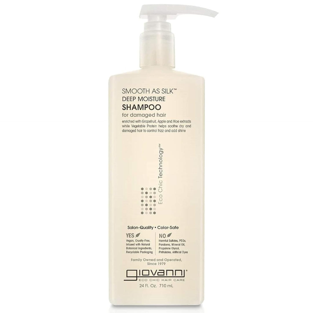 Giovanni Cosmetics Smooth As Silk Deep Moisture Shampoo, 24 Oz