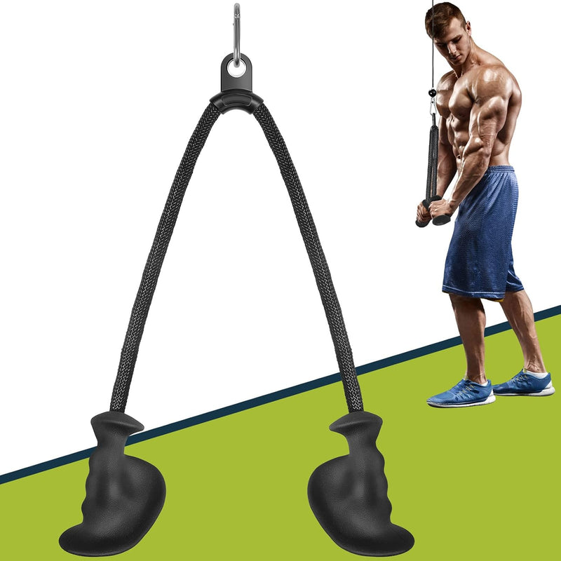 DASKING Trizepsseil Unterarmtrainer Ergonomisches Griffe, Kabelmaschine Trizeps Ergonomischen Rutsch