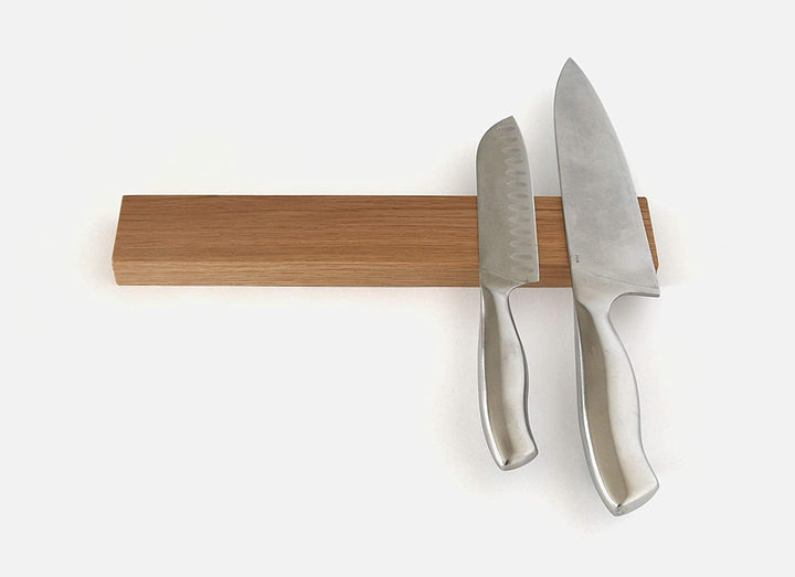 STREIFHOLZ Messerleiste magnetisch aus Holz, selbstklebender Messerhalter aus Eiche Nussbaum Kirschb