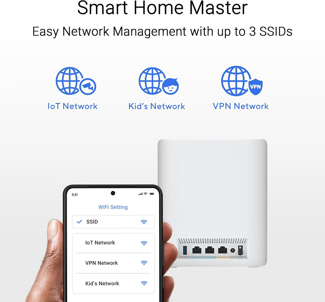 ASUS ZenWiFi BT10 Tri-Band WiFi 7 Smart AiMesh Extendable Router 2er Set (6 GHz WLAN, 18 Gbps, bis z