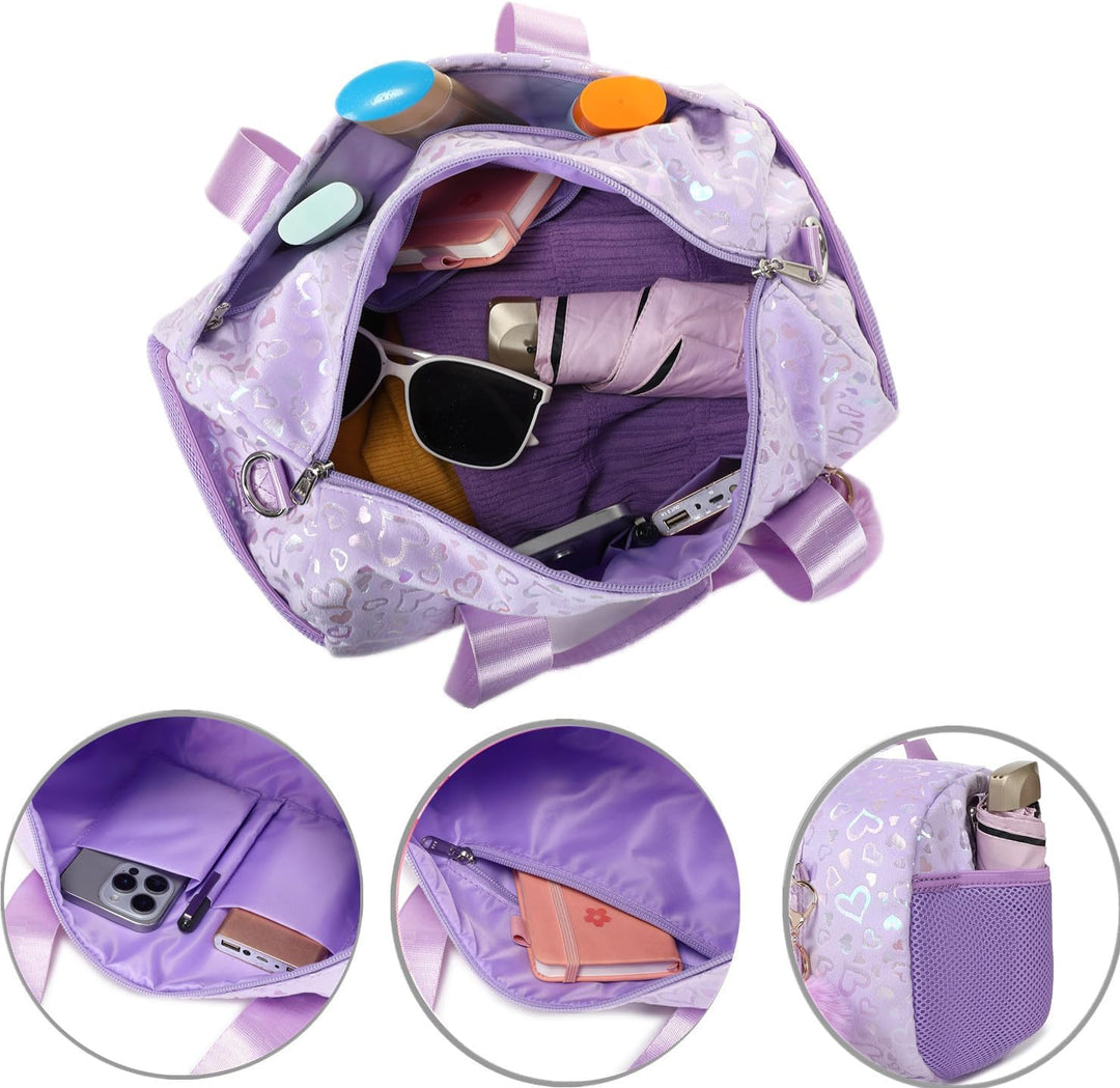 Kinder Sporttasche Mädchen Schwimmtasche Turntasche Gym Tasche Tanztasche Balletttasche Mädchen mit
