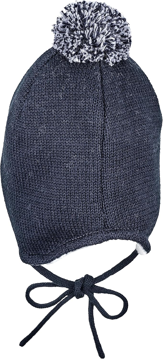 Sterntaler Unisex Mütze Ocs Strickmütze mit Bommel 39 Marine, 39 Marine
