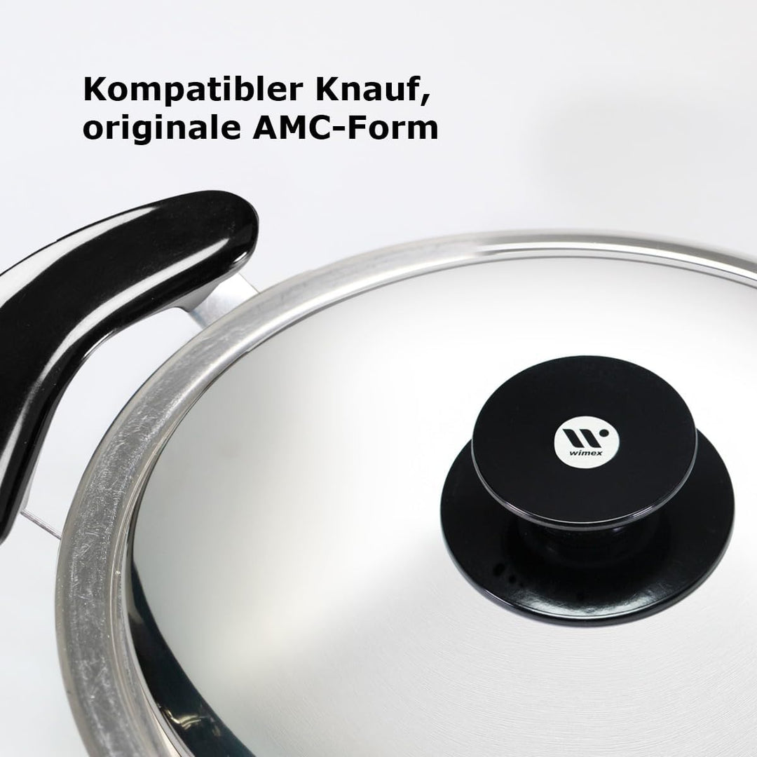 Topfgriffe kompatibel mit AMC 100% Gewinde aus Messing und Bakelit Anti-Verbrühungsschutz Set 2 Stüc