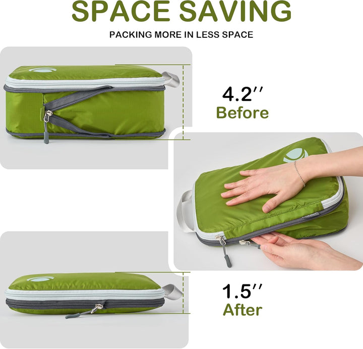 Cipway Kompression Koffer Organizer Set für Rucksack ，Ultraleichte Packtaschen Compression Packing C