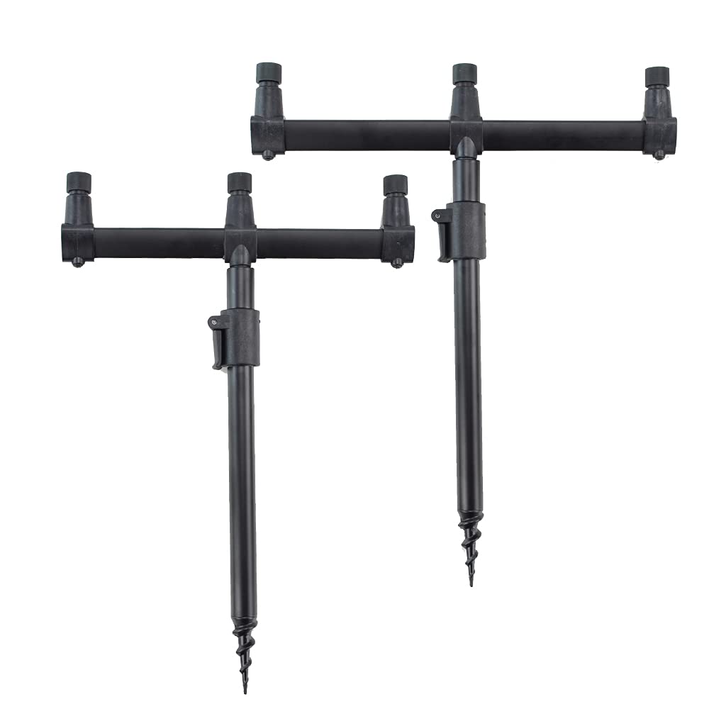 Hirisi Tackle Aluminium Karpfen Angelrute Pod Set Banksticks und Buzz Bar für 3 Angelruten (40-60) 4