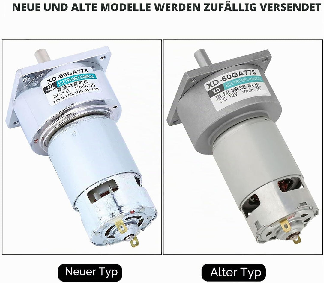 5-600 RPM Speed Reducer Getriebemotor DC 12 / 24V 35W CW/CCW Micro Hohe Drehmoment Drehzahl Getrie
