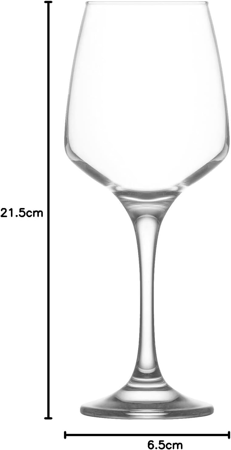 Lav Lal Rotweingläser - 400ml - Pack Von 12