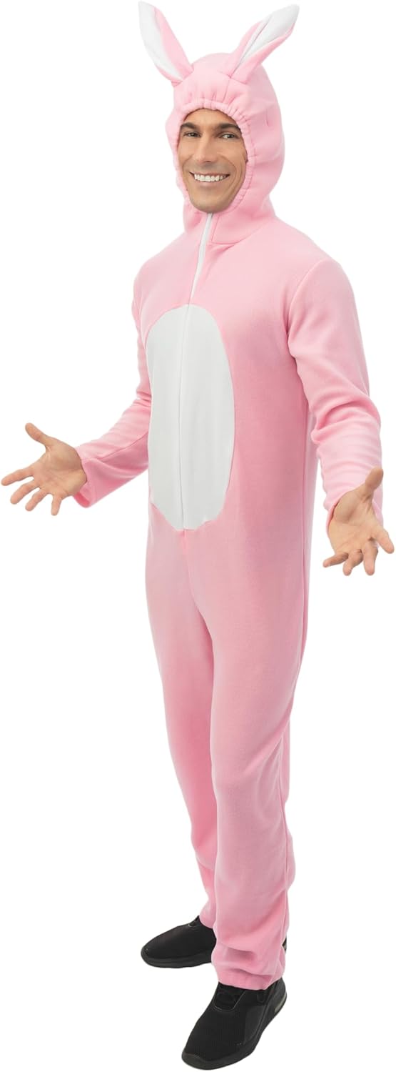 P'TIT CLOWN - Hasenkostüm - Erwachsenenkostüm - Unisex - Perfekt für Karneval, JGA, Ostern, Hallowee