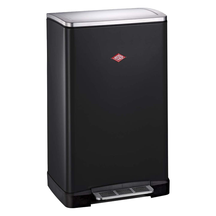 WESCO Big Double Boy, in der Farbe Schwarz verfügt über zwei getrennte Mülleimer 41 x 35 x 65 cm, je