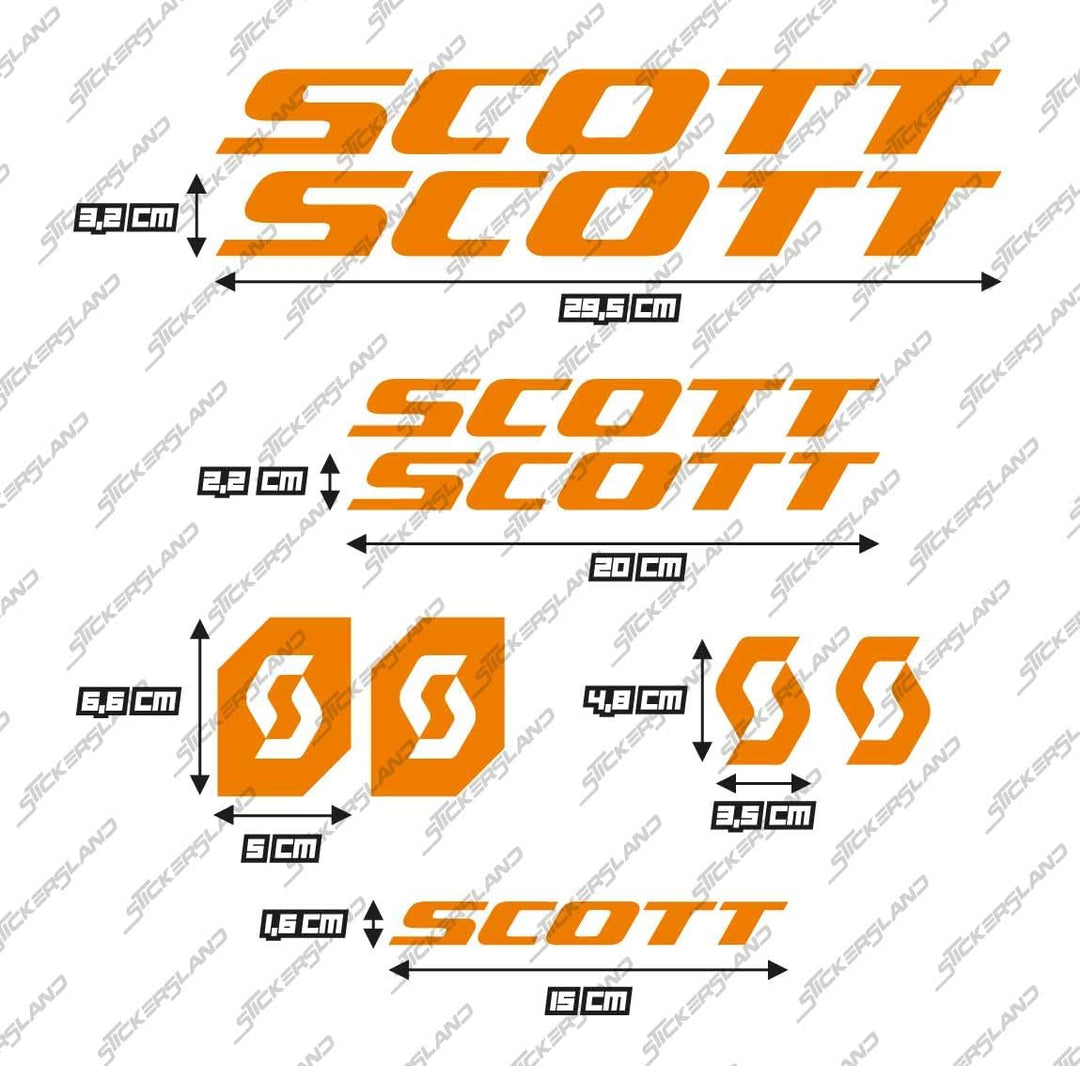 Stickersland® Aufkleber-Set kompatibel mit Rahmen MTB Mountainbike und Helm | Decals Aufkleber für F