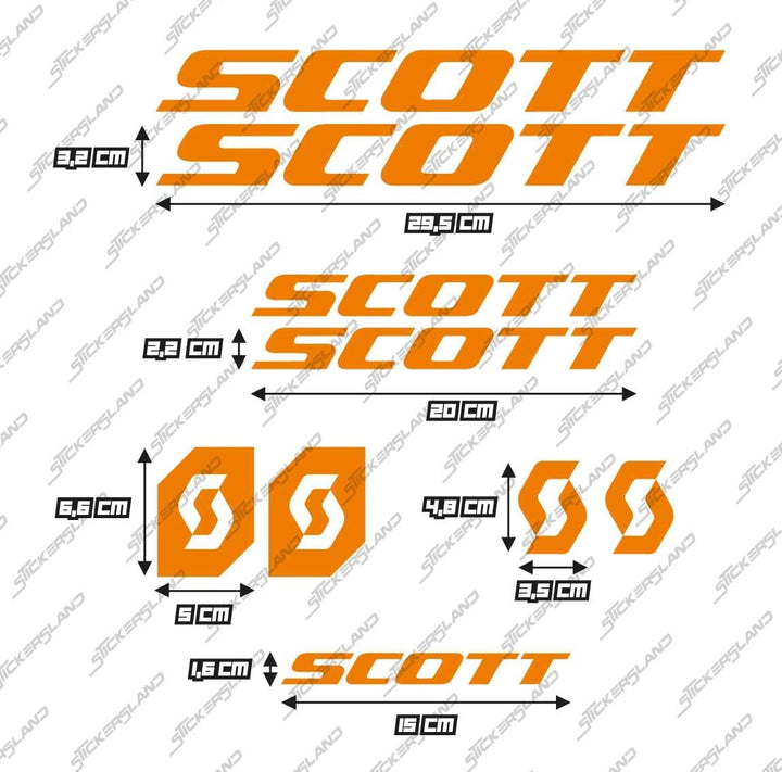 Stickersland® Aufkleber-Set kompatibel mit Rahmen MTB Mountainbike und Helm | Decals Aufkleber für F