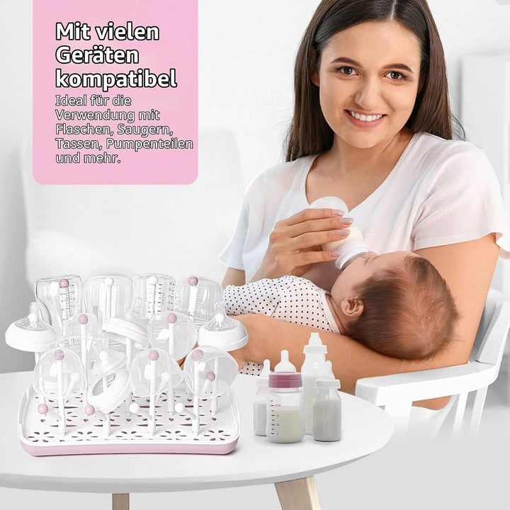 Termichy Trockenständer für Babyflaschen: Platzsparend Abtropfschale | Abtropfgestell für Flaschen,