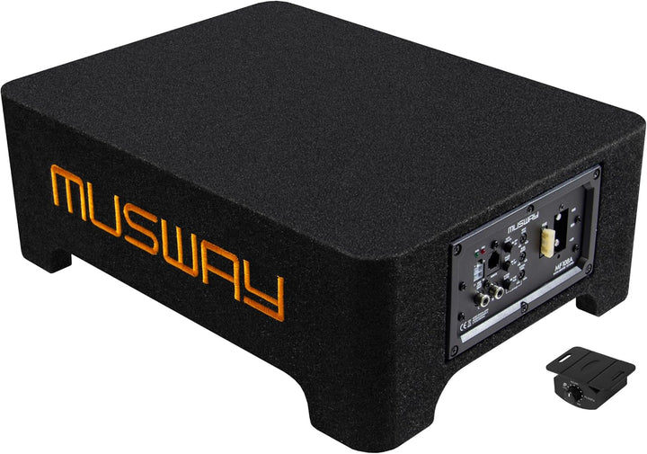 Musway MF108A - AKTIVES SUBWOOFER-System IN FLACH-BAUWEISE (DOWNFIRE) MIT 20 cm (8“) SUBWOOFER
