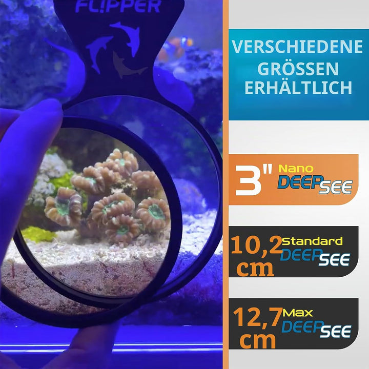 FL!PPER Flipper DeepSee Viewer Orange Filteraufsatz für Flipper DeepSee Viewer Nano 7,6 cm magnetisc