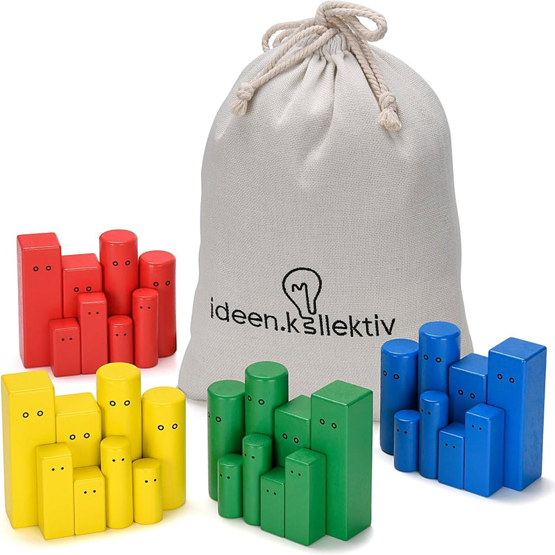 ideen.kollektiv - Bunte Pro Systembrett Figuren - Premium Figuren für die systemische Aufstellung, C