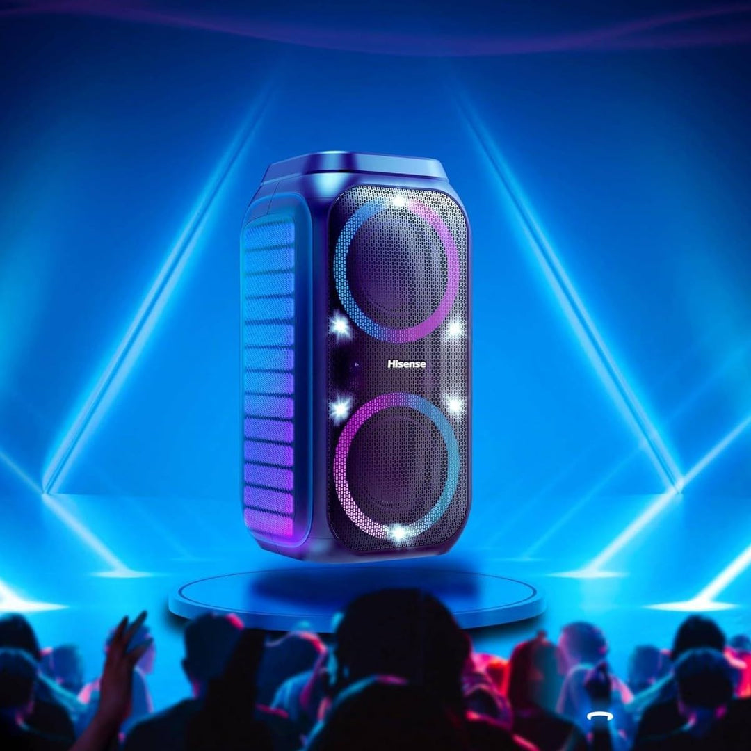 Hisense Party Rocket 160, 160 W Max Audio Power, 12 Hours Battery Life, TWS Pair Play, Karaoke Mode,