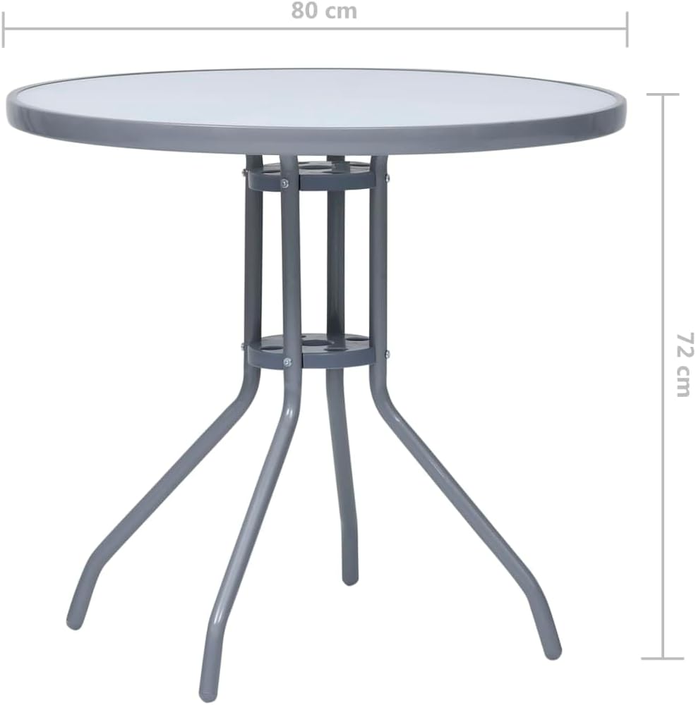 vidaXL Gartentisch Beistelltisch Balkontisch Gartenmöbel Tisch Terrassentisch Kaffeetisch Teetisch O