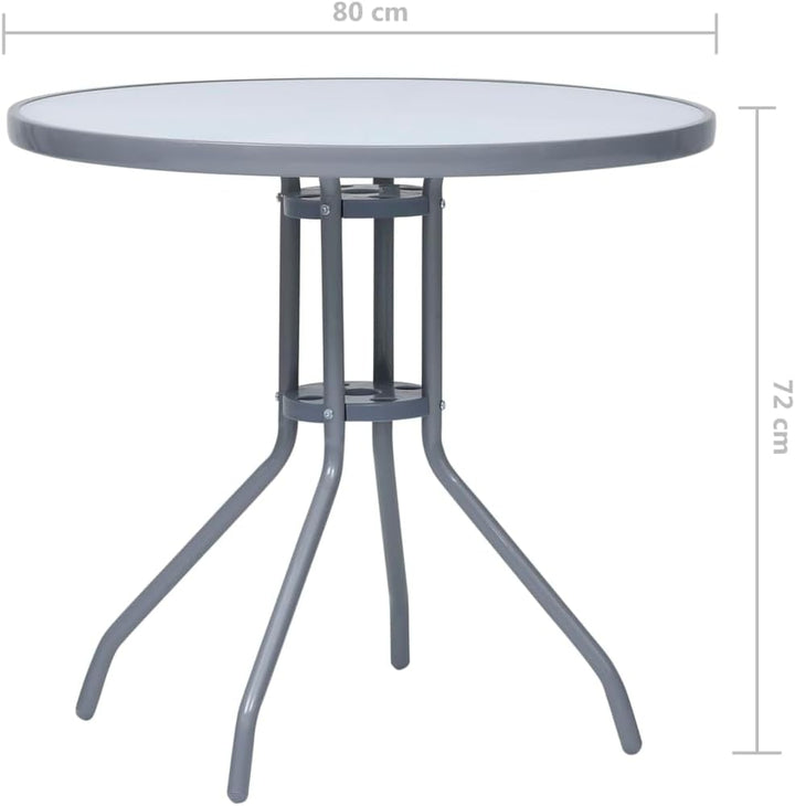 vidaXL Gartentisch Beistelltisch Balkontisch Gartenmöbel Tisch Terrassentisch Kaffeetisch Teetisch O
