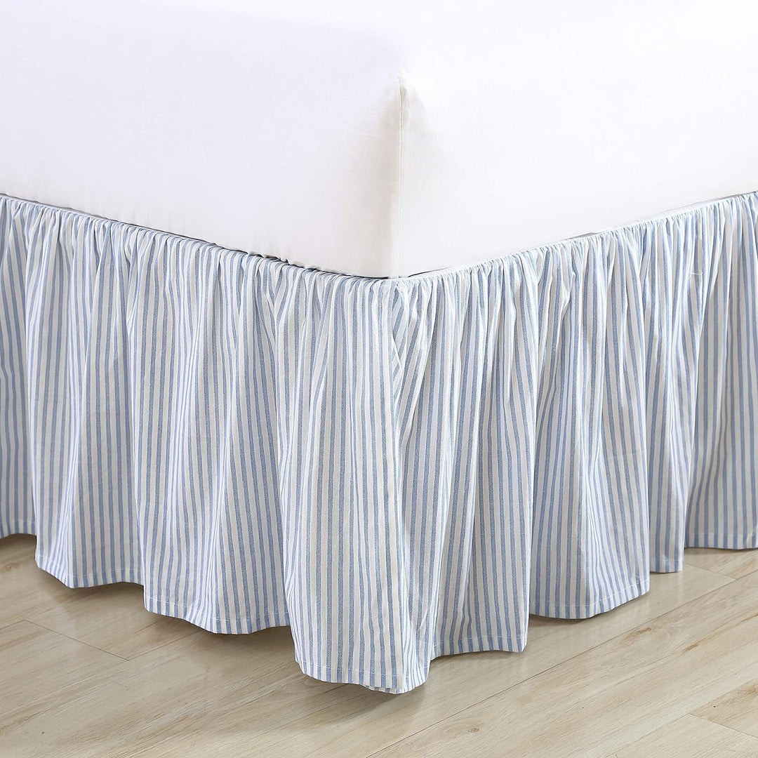 Laura Ashley Home - Bettvolant aus Baumwolle, mit Rüschen, leichte Heimdekoration mit klassischem St