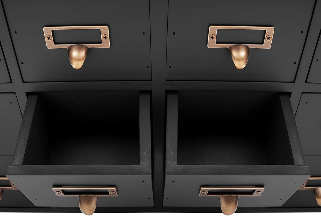 Vintage Apotheker Schrank 16 Schubladen für Schreibtisch, Holz Organizer Apothekerschrank mit Schubl