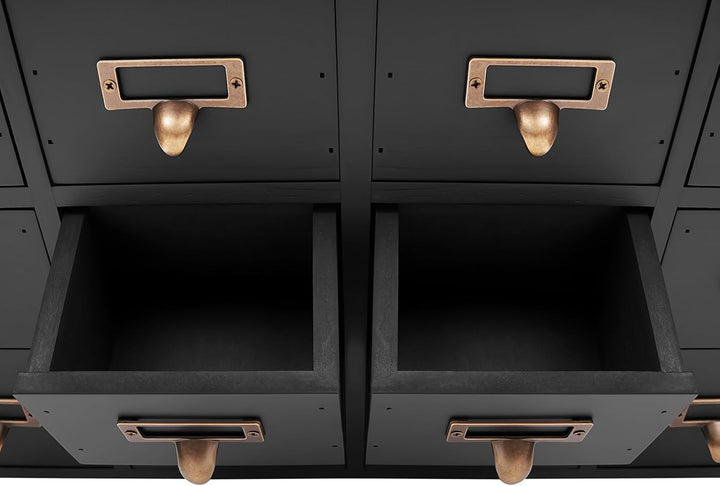 Vintage Apotheker Schrank 16 Schubladen für Schreibtisch, Holz Organizer Apothekerschrank mit Schubl