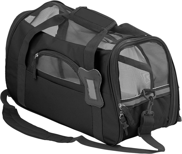 Sweetypet Katzentasche: Hand- & Auto-Transporttasche für Kleintiere bis 3 kg, Grösse S, schwarz (Kat