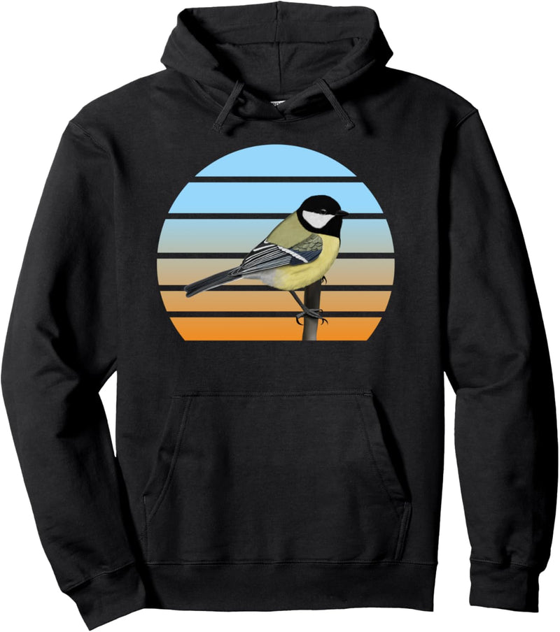 Kohlmeise Vogel Zeichnung Biologe Ornithologe Tierfreund Pullover Hoodie