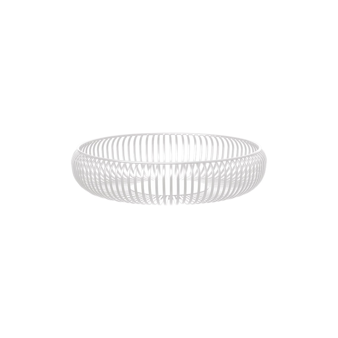 Blomus -LITO- Bowl | Obstschale aus hochwertigem Stahl | Dekoschale mit Streben in Weiss | Grösse L