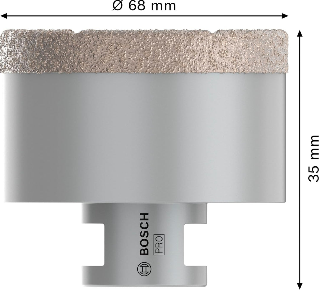 Bosch Professional 1x Diamanttrockenbohrer Dry Speed Best for Ceramic (für Trockenbohren von Hartker