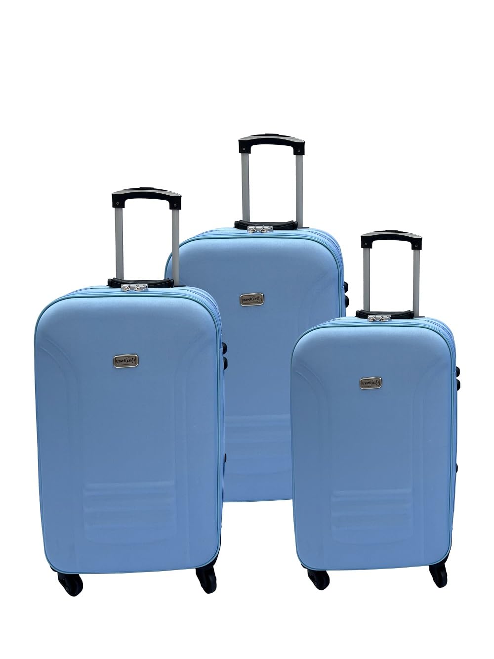 LEX Reisekoffer Stoffkoffer Trolley Set 3 TLG. Rollkoffer Travel Gepäck Hangepäck Farbe wählbar (Bla