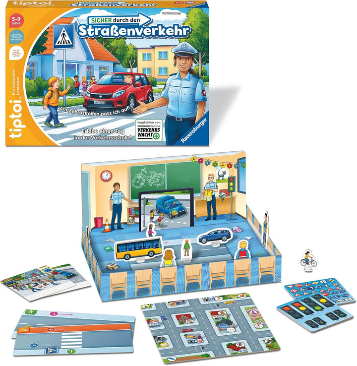Ravensburger tiptoi Spiel 00173 - Sicher durch den Strassenverkehr - Lernspiel ab 5 Jahren, lehrreic