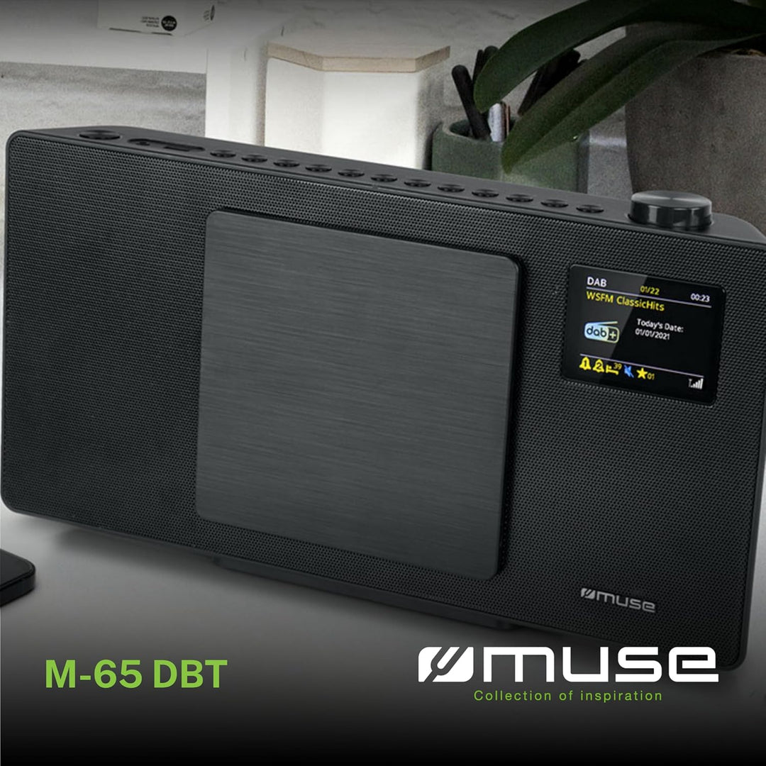 MUSE M-65 DBT Kompakt-System DAB+ - CD-Player - Bluetooth - AUX, USB 2X RCA Buchsen