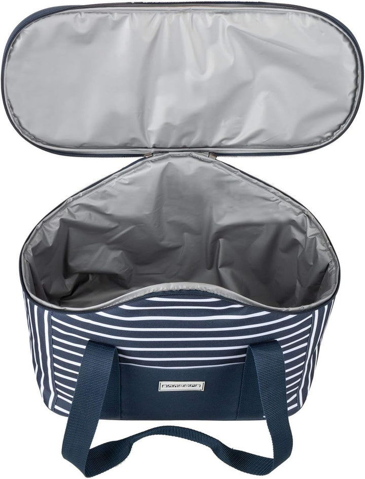 anndora Kühltasche 20 Liter - Farbwahl blau weiss navy, blau weiss navy