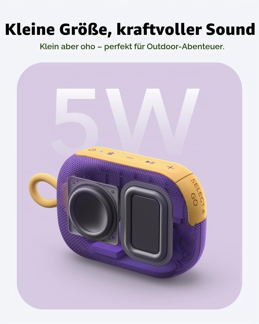 soundcore Select 4 Go - Purple &amp; Yellow, Purple