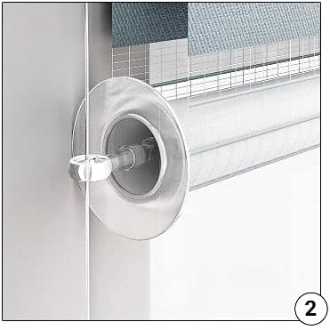 Doppelrollo ohne Bohren, 80x150 cm Stoffgrösse, Duo Rollo Klemmfix, Easyfix, lichtdurchlässig und ve