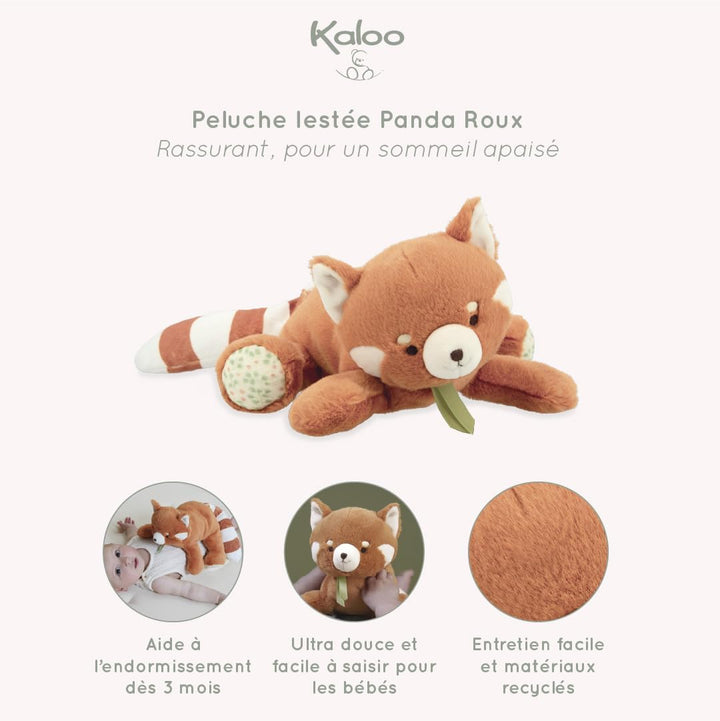 KALOO – Gewichtetes Plüschtier Panda Roux – Beruhigender Begleiter für Babys, ultraweich, sicher und