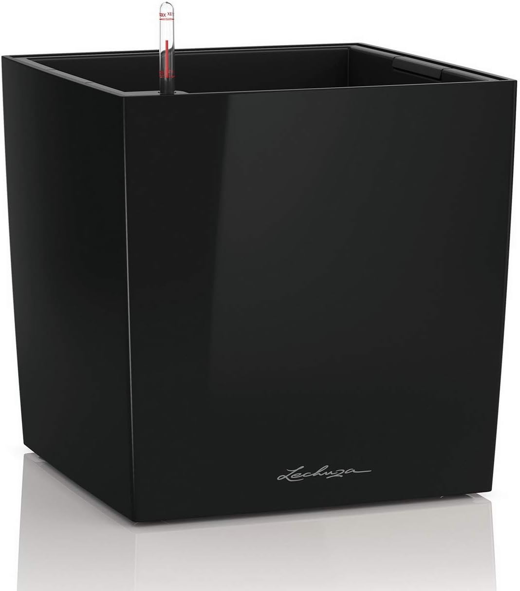 LECHUZA CUBE Premium 50 schwarz hochglanz 16569 49x49x49.5 cm Schwarz Hochglanz, 49x49x49.5 cm Schwa