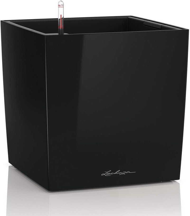 LECHUZA CUBE Premium 30 schwarz hochglanz 16469 29.5x29.5x30 cm Schwarz Hochglanz, 29.5x29.5x30 cm S