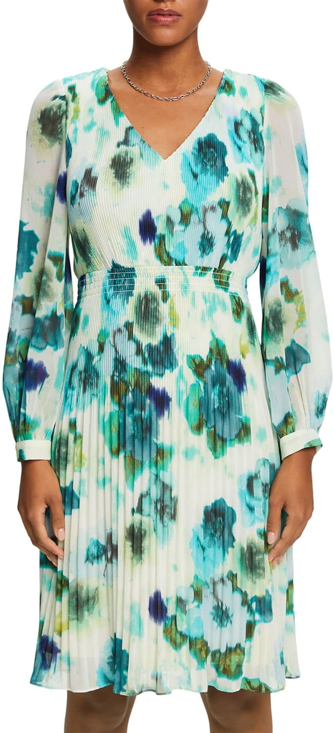Esprit Damen 023eo1e342 Kleid 38 323/Citrus Green 4, 38 323/Citrus Green 4