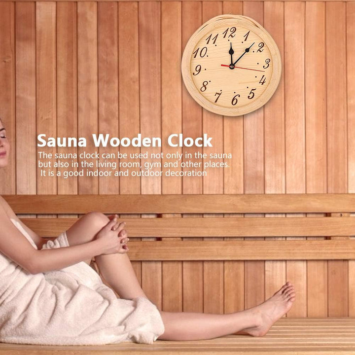Saunauhr mit Zahlen, Klare Ablesung, Modern und Schlicht, für die Sauna