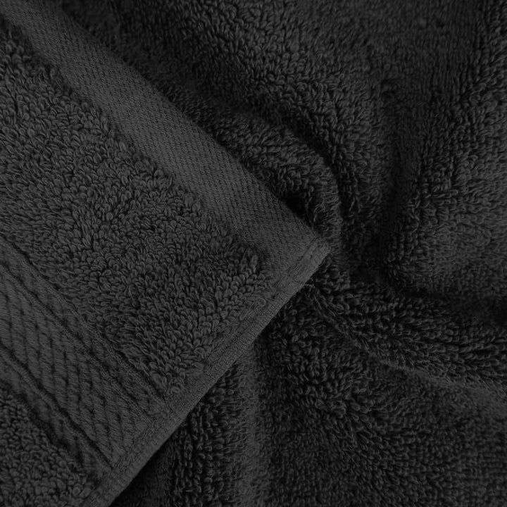 SUPERIOR - Handtuchset, Baumwolle, schwarz, 900 Gramm, 3-teilig, Schwarz