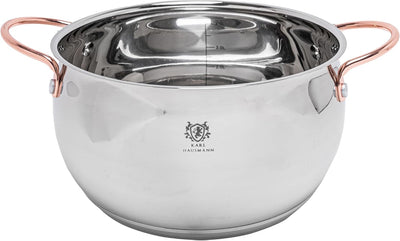 Topfset Induktion 3-teilig, Kochtopf Set mit Glasdeckel, Edelstahl mattiert, Induktions Töpfe Set un