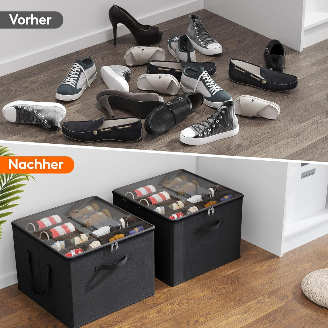 Lifewit Schuhorganizer 1er Set für 8 Paar, Grosser Schuhschran für Closet mit Unterteilungen und Dec