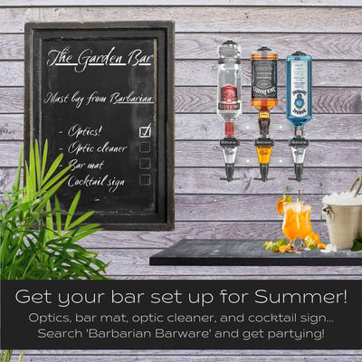 Barbarian Optics Mehrfach-Flaschenhalter, Wandhalter, für 4/6 Flaschen, für Hausbar, Schnaps, Wein,