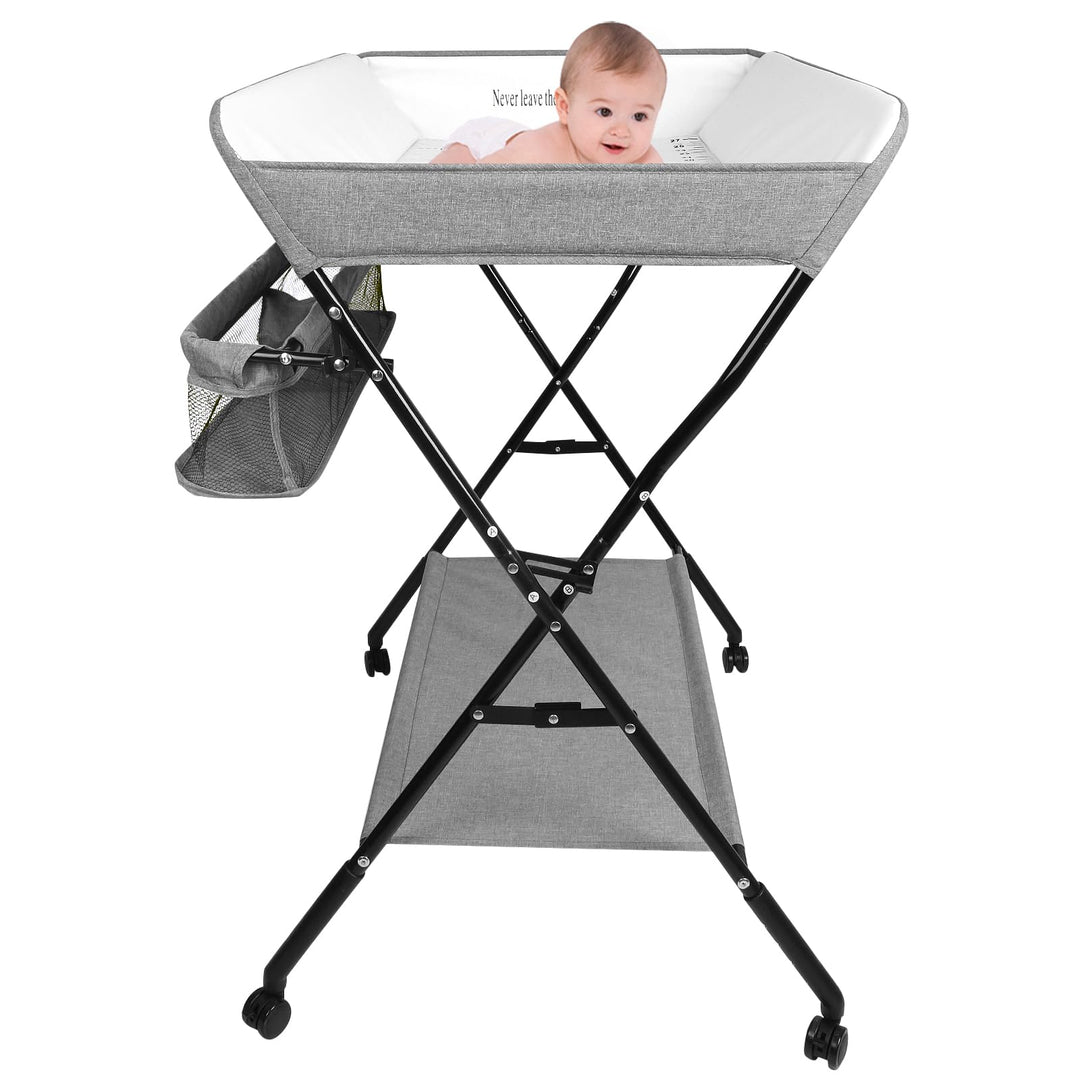 Wickeltisch Faltbar und Tragbar 3 in 1, max. Belastung 25 kg für neue, Wickeltisch mit Aufbewahrungs
