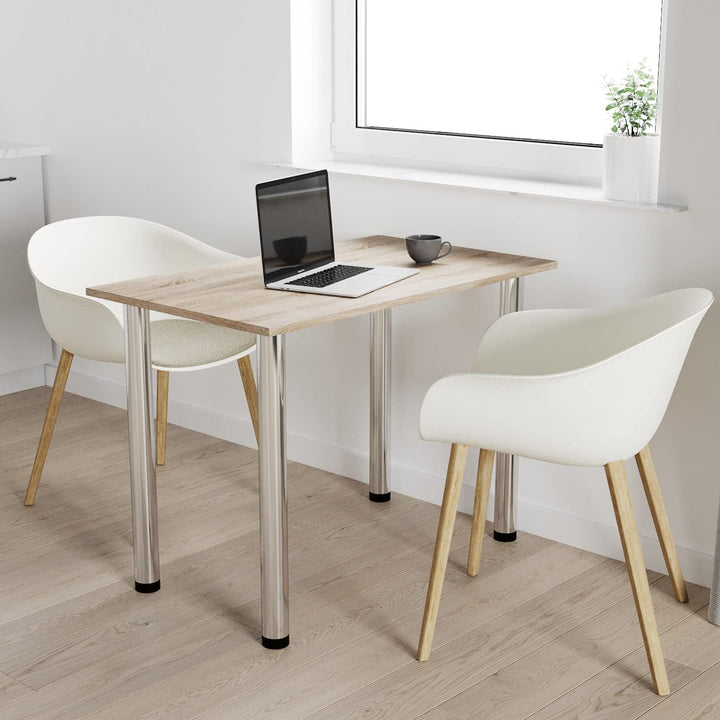mikon 60x40 | Esszimmertisch - Esstisch - Tisch mit Chrombeinen - Küchentisch - Bürotisch | TRÜFFEL